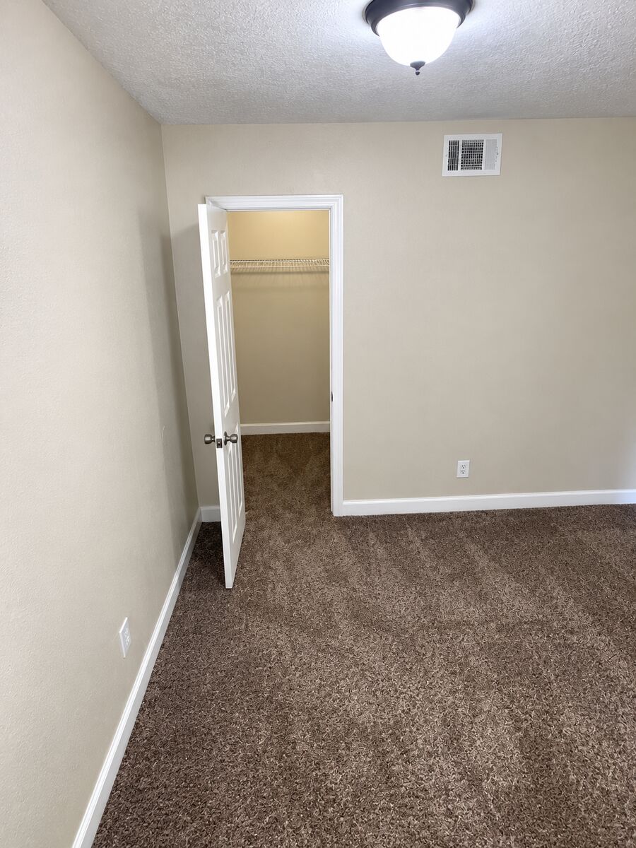 Bedroom closet in a 1-bedroom apartment at Canterbury Station