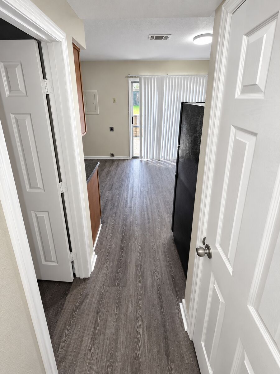 Hallway in a 2-bedroom townhome at Canterbury Station